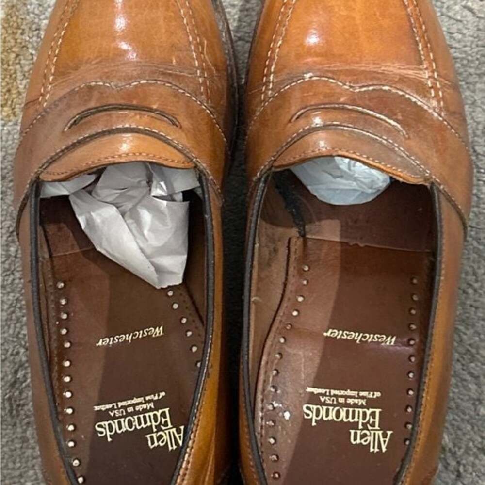 Allen Edmonds Westchester Penny Loafer| Men’s 8 D | Walnut Leather | Made in USA - Picture 7 of 7